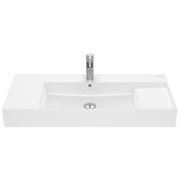 Roca Inspira fineceramic umywalka ścienno - meblowa 1000 x 490 x 120 mm biała