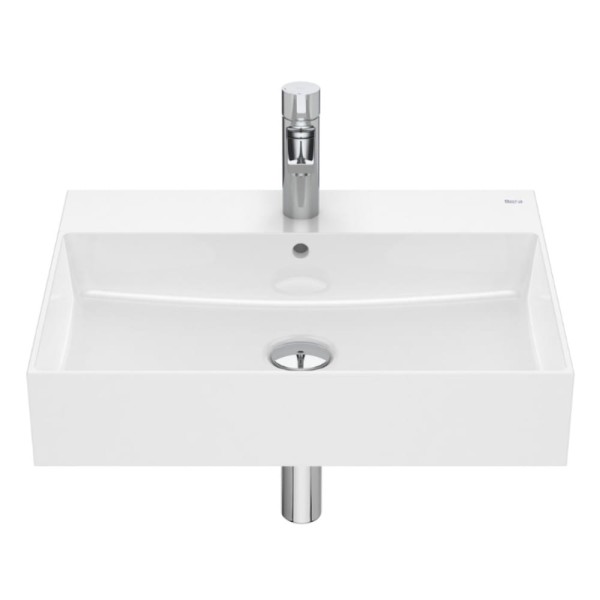 Roca Inspira square umywalka ścienno meblowa 600 x 490 x 120 mm biała