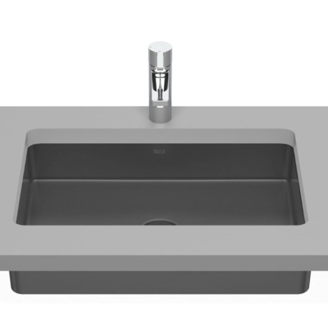 Roca Inspira fineceramic umywalka podblatowa 540 x 320 x 138 mm onyks