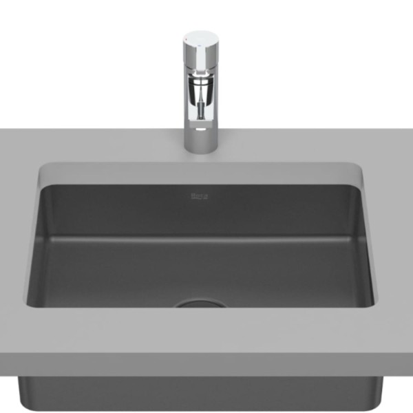 Roca Inspira  umywalka podblatowa 430 x 325 x 140 mm onyks