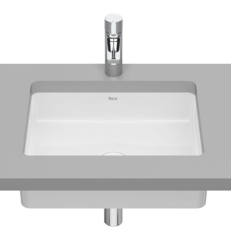 Roca Inspira square umywalka podblatowa 430 x 325 x 140 mm biała