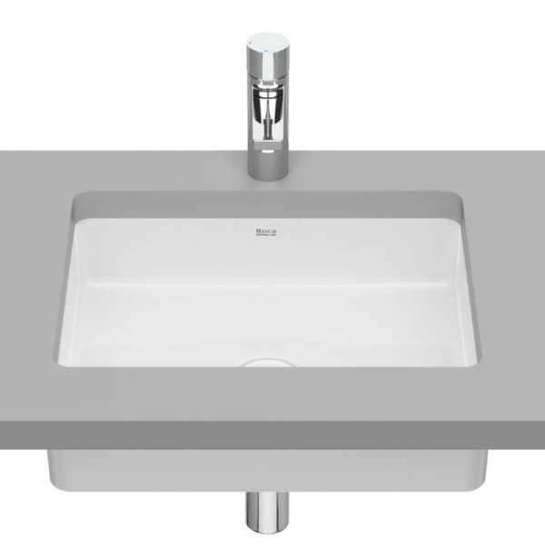 Roca Inspira square umywalka podblatowa 430 x 325 x 140 mm biała