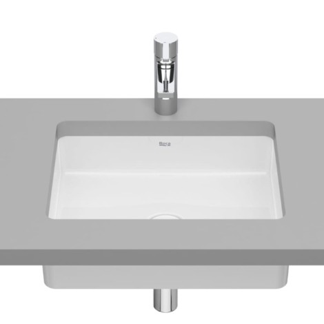Roca Inspira square umywalka podblatowa 430 x 325 x 140 mm supraglaze biała