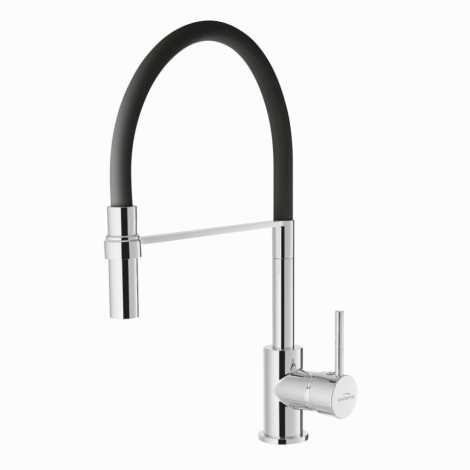 Invena Kameleon bateria zlewozmywakowa czarna-chrom.
