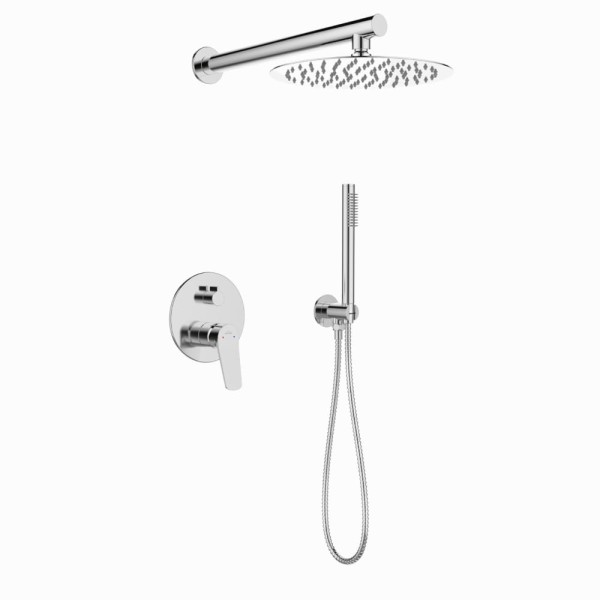 Invena Alonia deszczownia zestaw podtynkowy 2 funkcyjny chrom.