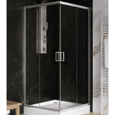 New Trendy Suvia kabina kwadratowa 800x800x1850 mm chrom
