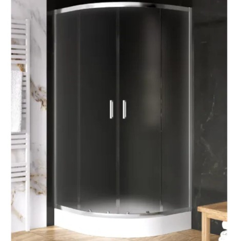 New Trendy Suvia kabina półokrągła R-55 800x800x1850 mm chrom