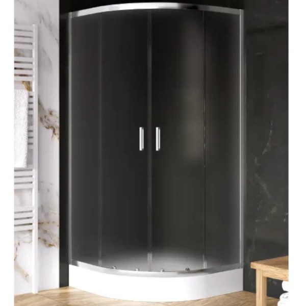 New Trendy Suvia kabina półokrągła R-55 800x800x1850 mm chrom
