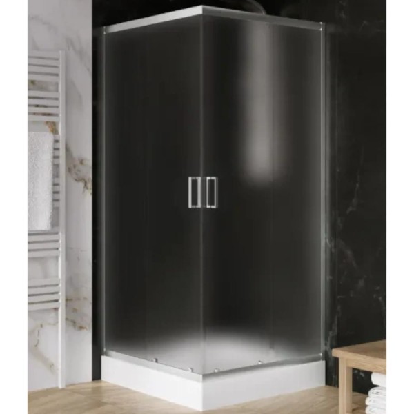 New Trendy Suvia kabina kwadratowa 900x900x2010 mm chrom brodzik Maro biały