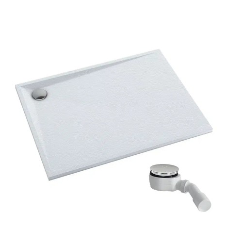 Schedpol Etrusco White stone brodzik prostokątny 90x100cm