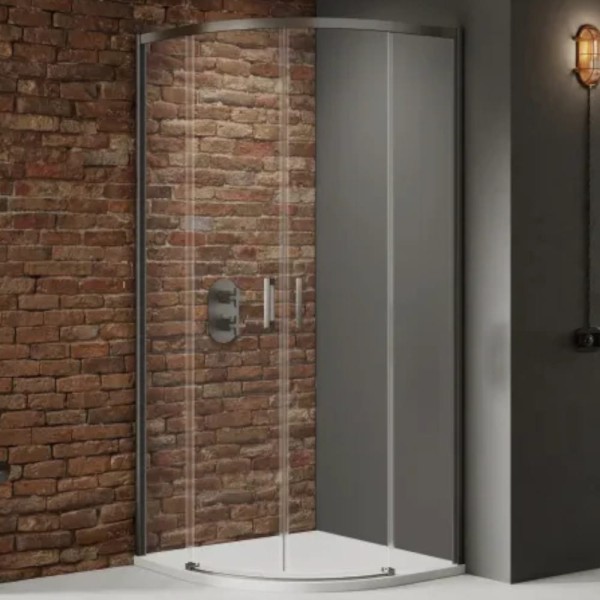 New Trendy Prime kabina półokrągła R-55 900x900x2000 mm gunmetal brushed