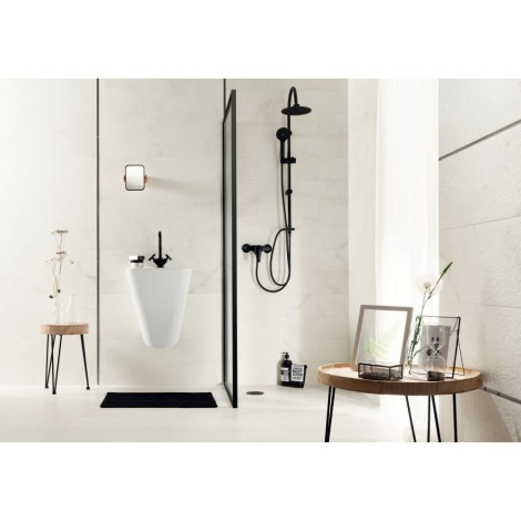 Tubądzin Organic Matt white płytka ścienna 32,8x89,8 - aranżacja.