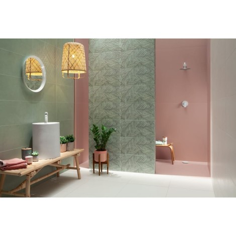 Tubądzin Touch mint płytka ścienna 29,8x59,8 - aranżacja.