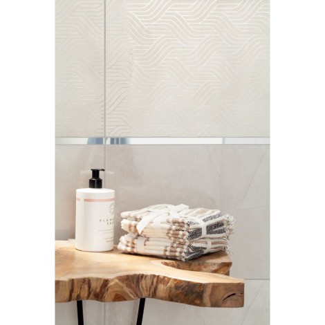 Tubądzin Muse inserto 29,8x59,8 płytka ścienna - aranżacja.