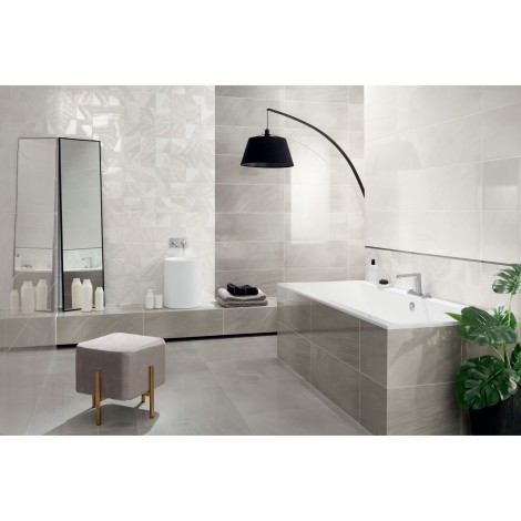 Tubądzin Brass white lappato płytka gresowa 59,8 x 59,8 - aranżacja.