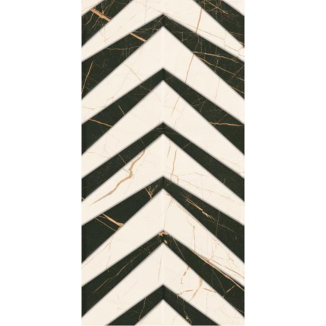 Paradyż Fancy white struktura połysk płytka ścienna 30 x 60 cm.