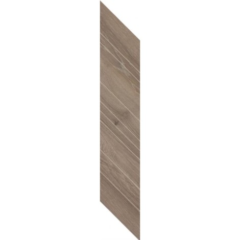 Paradyż Wildland naturale dekor chevron lewy płytka gresowa 14,8 x 88,8 cm.