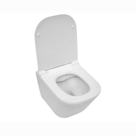 Roca Gap Square Compakto miska Rimless z deską  wolnoopadającą slim.