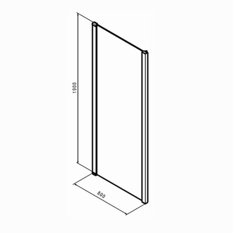 Koło Geo ścianka boczna 80 cm - rysunek techniczny.