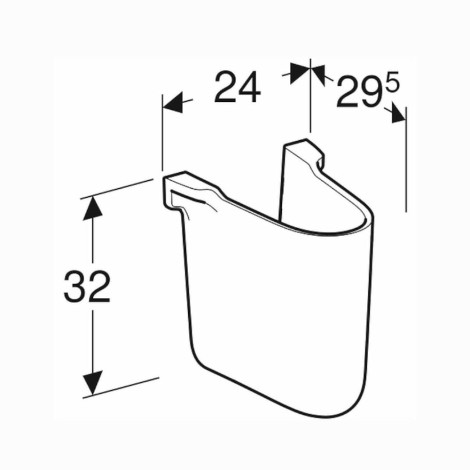 Koło Idol półpostument - rysunek techniczny.
