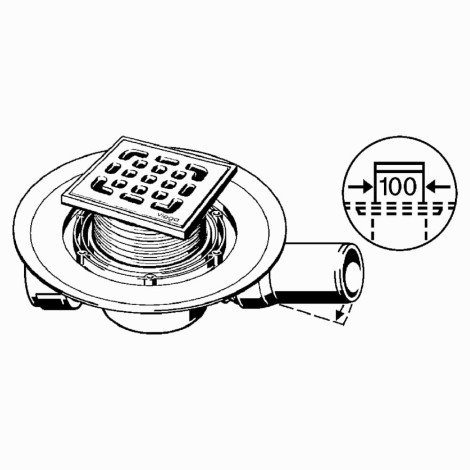 Viega Advantix odpływ łazienkowy.