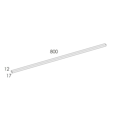 Elita Kwadro Plus uchwyt 80 cm chrom