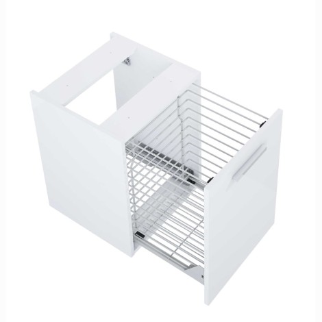 Elita Kwadro Plus komoda z koszem cargo 40 cm biała.