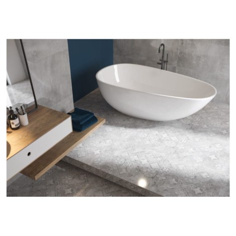 Cerrad Softcement silver płytka gresowa 59,7 X 59,7cm