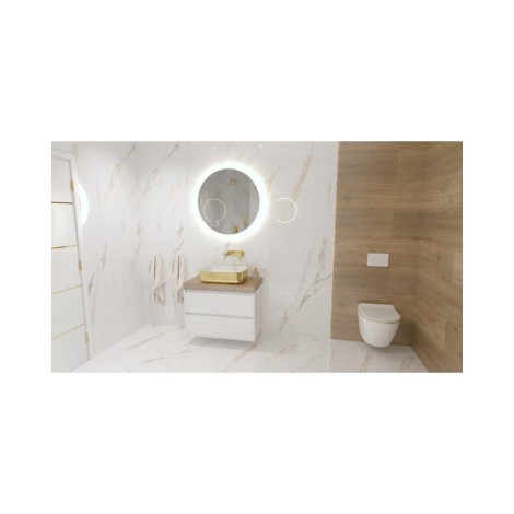 Lavita Galera gold / white Umywalka nablatowa 50,5x40
