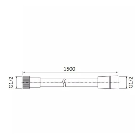 Omnires wąż prysznicowy 150 cm nikiel