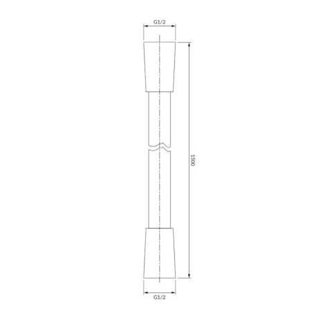 Omnires  wąż prysznicowy 150 cm  złoty