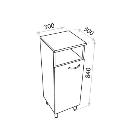 Lavita Basic Barato komoda stojąca 30x30 biała