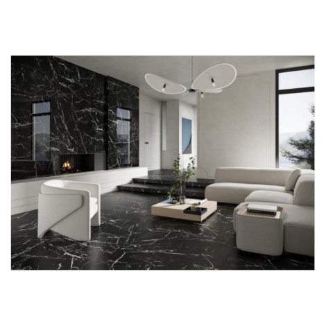 Cerrad Marmo morocco black poler płytka gresowa 79,7x79,7cm