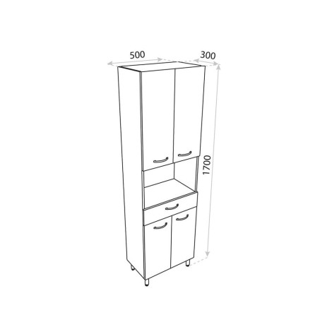 Lavita Basic Barato słupek 50x30x170 biały