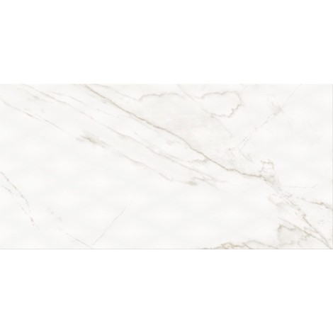 Cersanit PS 804 white glossy diamond structure płytka ścienna 29,8x59,8