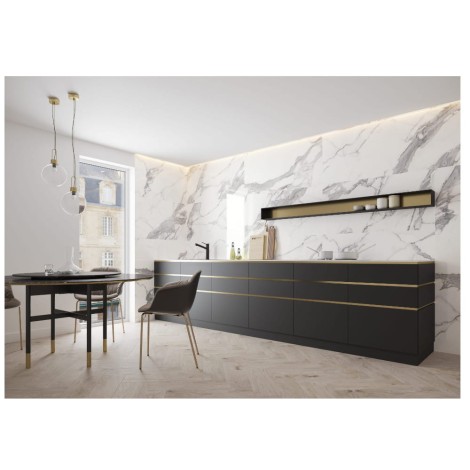 Cerrad Calacatta White satyna płytka gresowa 59,7x59,7cm - aranżacja