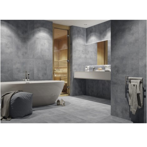 Cerrad Batista Steel płytka gresowa 59,7x59,7cm - aranżacja