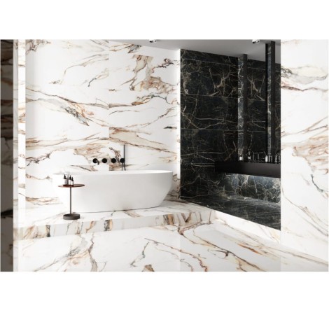 Cerrad Calacatta Gold poler płytka gresowa 119,7x29,7cm - aranżacja