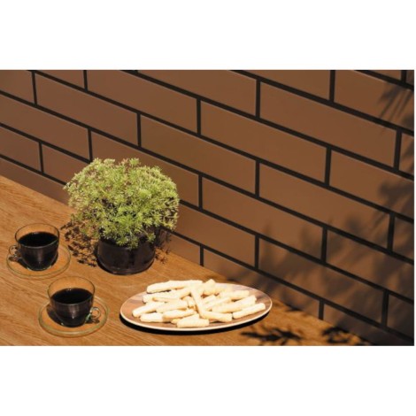 Cerrad Brąz klinkier płytka elewacyjna 24,5x6,5cm - aranżacja