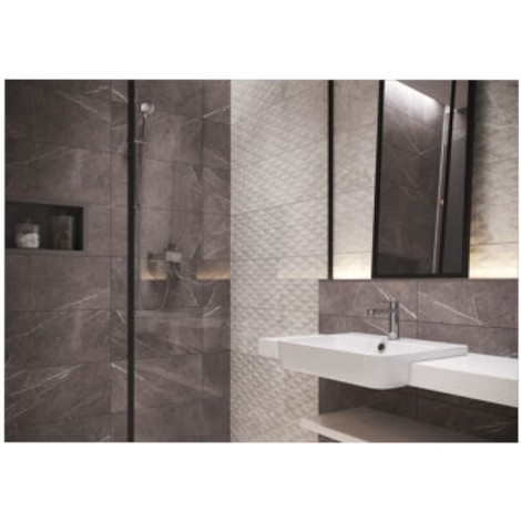 Cersanit PS 811 light grey satin struktura płytka ścienna 298x598