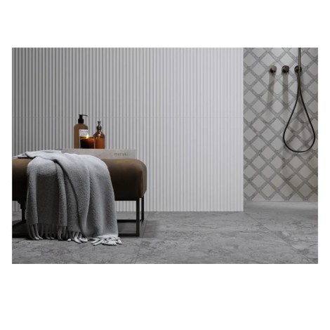 Cersanit PS 800 white satin struktura płytka ścienna 29,8x59,8 cm