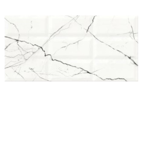 Cersanit Arce white structure glossy płytka ścienna 29,7x60cm