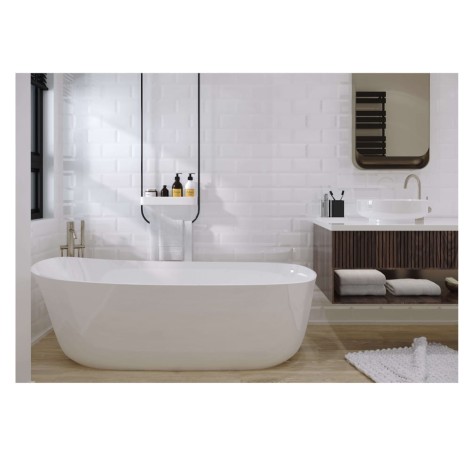 Golden Tile Metrotiles biały połysk płytka ścienna 10x20cm