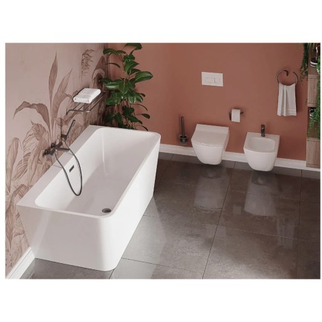 Deante Arnika bateria bidetowa stojąca titanium