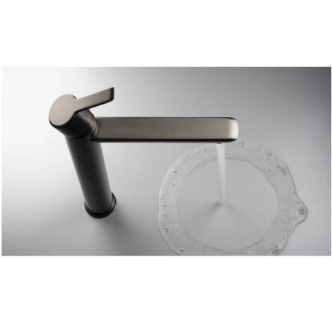 Deante Arnika bateria umywalkowa wysoka titanium