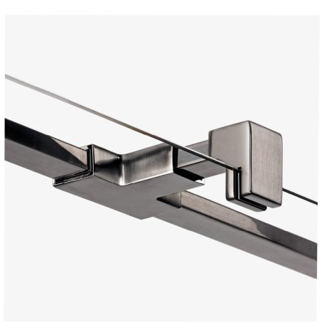 New Trendy Avexa gunmetal brushed kabina kwadratowa prawa 100x100x200 cm