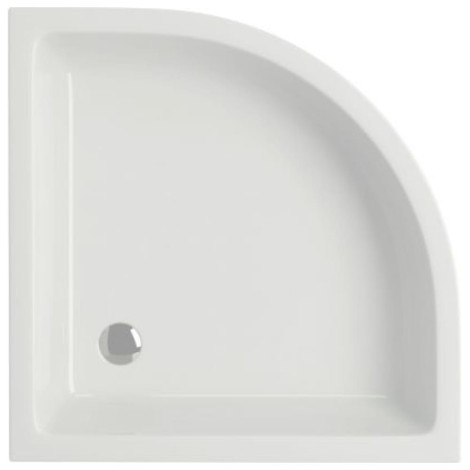 Cersanit Basic set b162 kabina półokrągła 90x185 szkło transparentne z brodzikiem taco 90x16.