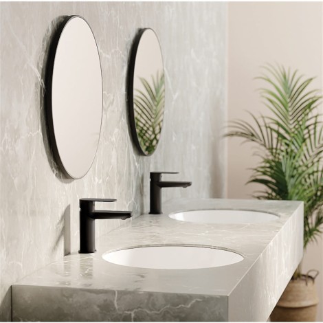 Deante Alpinia bateria umywalkowa stojąca, nero