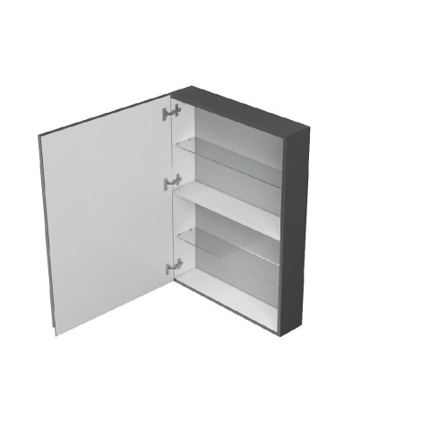 Cersanit Moduo szafka lustrzana do samodzielnego montażu antracyt 60cm