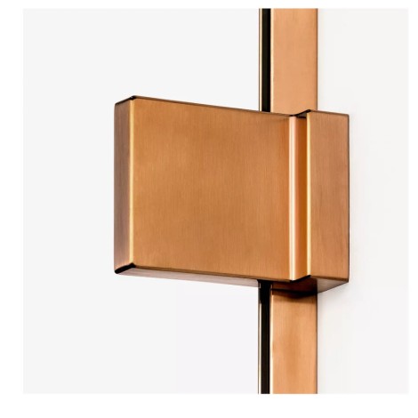 New Trendy Avexa kabina prostokątna copper brushed lewa 110x90x200 cm